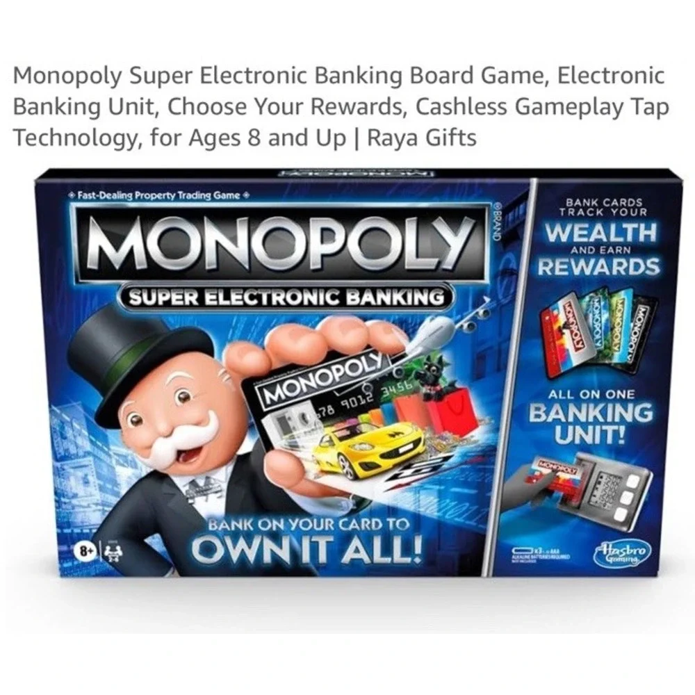 Monopoly Super Electronic Banking Board Game Hebro Gaming(5/#0)